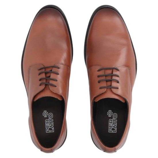 ZAPATO FORMAL CUERO MOGNO BURNED PERLATTO - Imagen 4