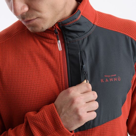 POLAR HOMBRE CHECK LIMARI NARANJO MD KANNU - Imagen 4