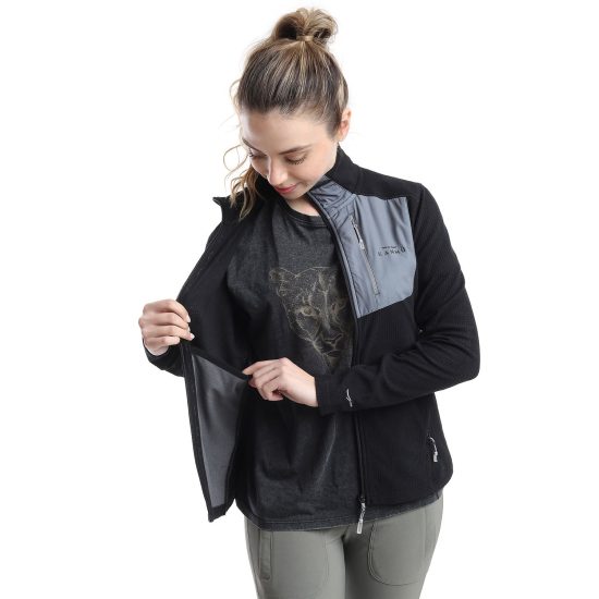 POLAR MUJER CHECK LIMARI NEGRO KANNU - Imagen 3