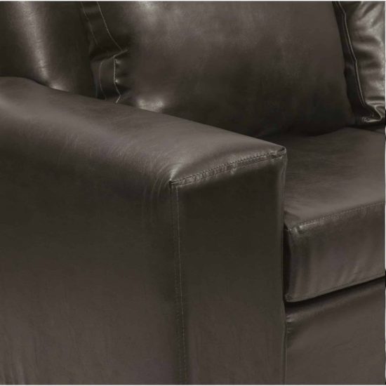 SOFA KAHLO 2 C PU CAFE INNOVA - Imagen 3