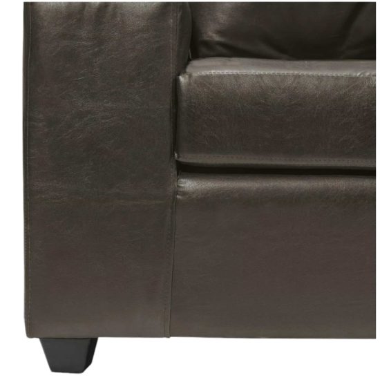 SOFA KAHLO 2 C PU CAFE INNOVA - Imagen 4