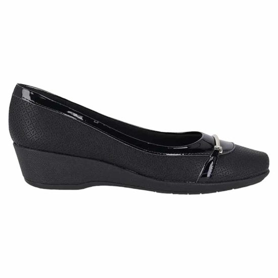 ZAPATO MUJER NAPA STRETCH SOFT PONTILHADO/VERNIZ PICCADILLY