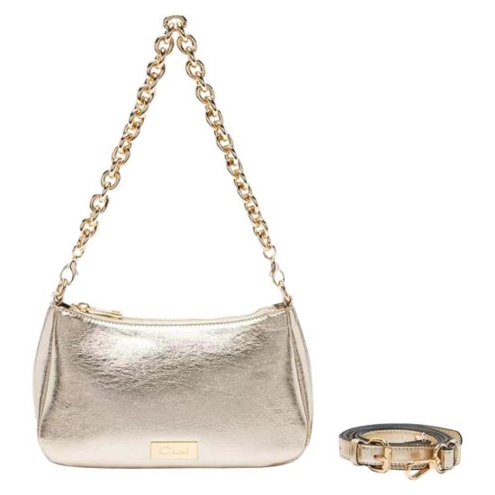 CARTERA BANDOLERA PEQUEÑA DORADO GACEL