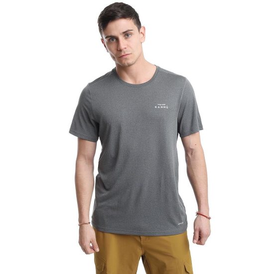 POLERA HOMBRE MC SPORT GRIS KANNU