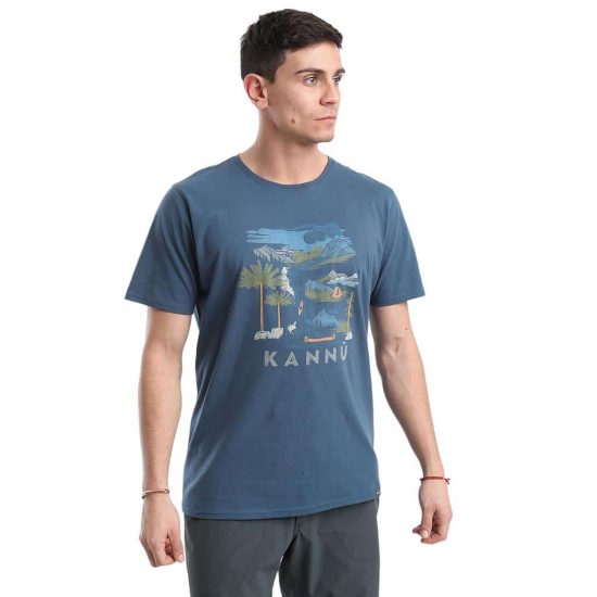 POLERA HOMBRE MC JERSEY LIFESTYLE AZUL KANNU