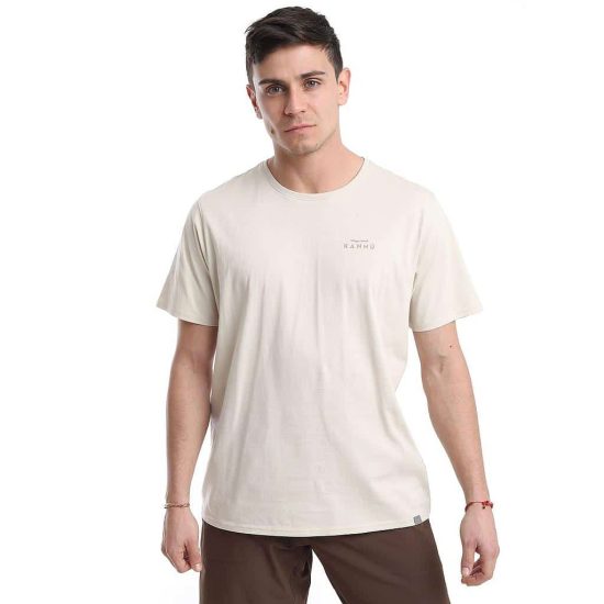 POLERA HOMBRE MC MINI LOGO BEIGE CLARO KANNU