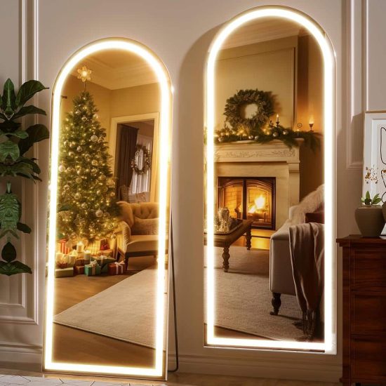 ESPEJO LUZ PEDESTAL 56X165