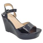 SANDALIA MUJER CHAROL PATENT NEGRO BONNY FRANCO