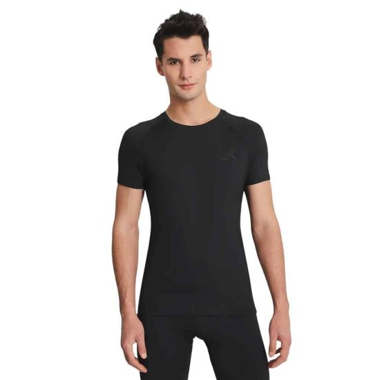 POLERA COMPRESION MANGA CORTA NEGRO EVERLAST
