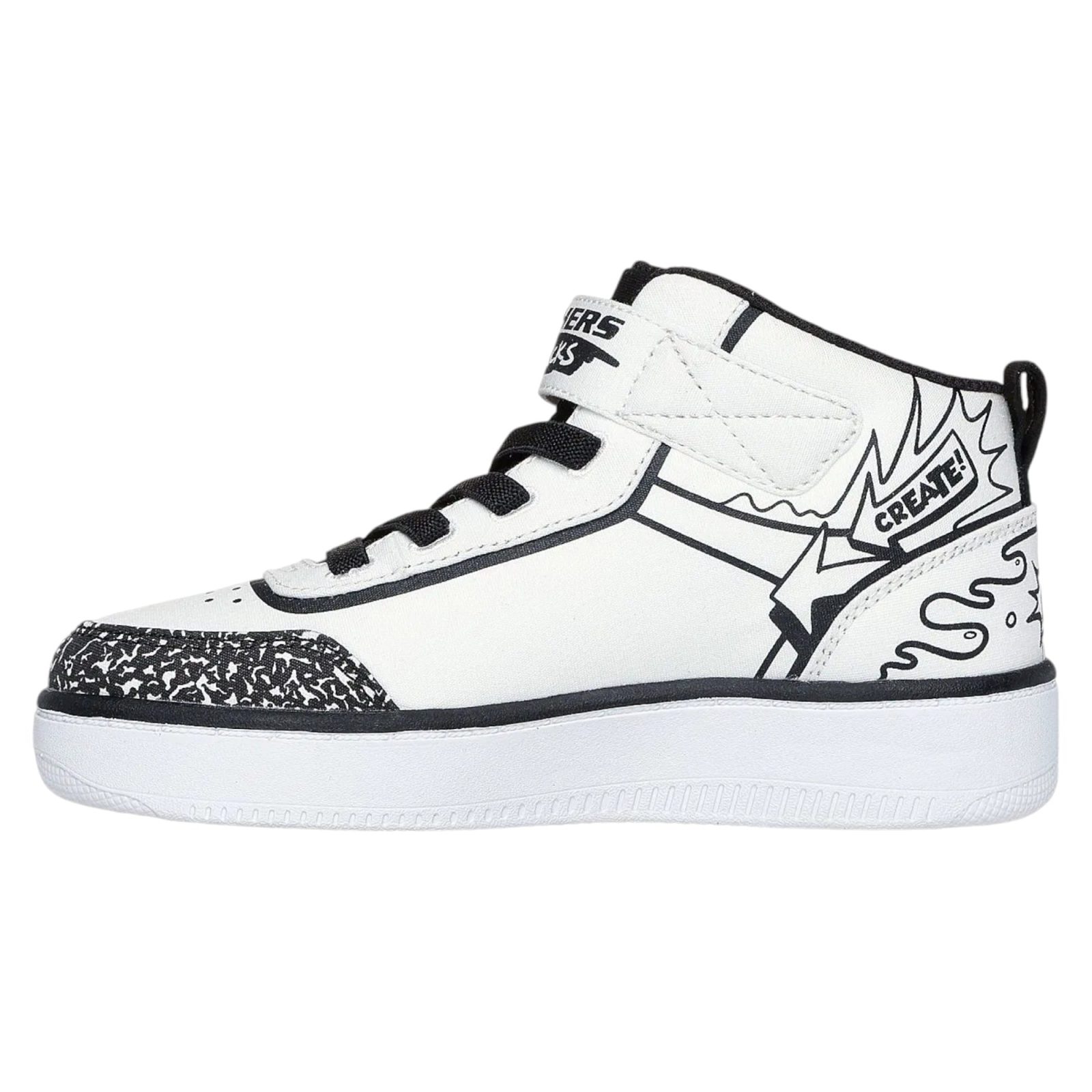 ZAPATILLA KIDS SPORT COURT 92-COLOR-BLITZ 403500L/WBK SKECHERS - Imagen 2