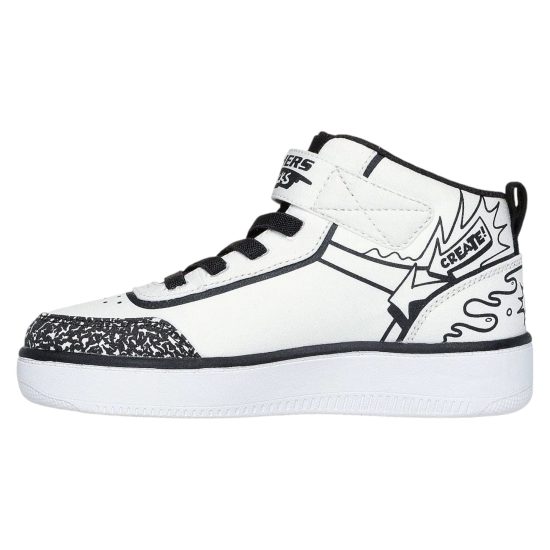 ZAPATILLA KIDS SPORT COURT 92-COLOR-BLITZ 403500L/WBK SKECHERS - Imagen 2
