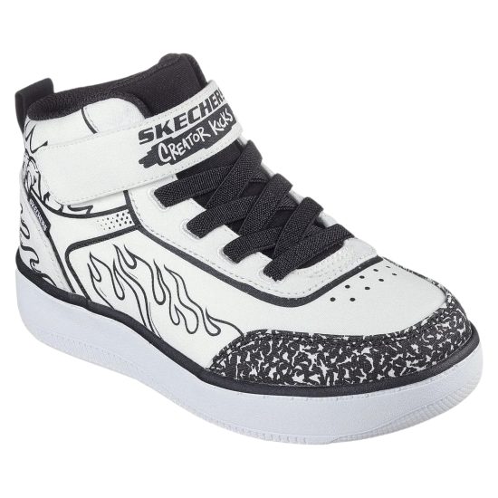 ZAPATILLA KIDS SPORT COURT 92-COLOR-BLITZ 403500L/WBK SKECHERS - Imagen 3