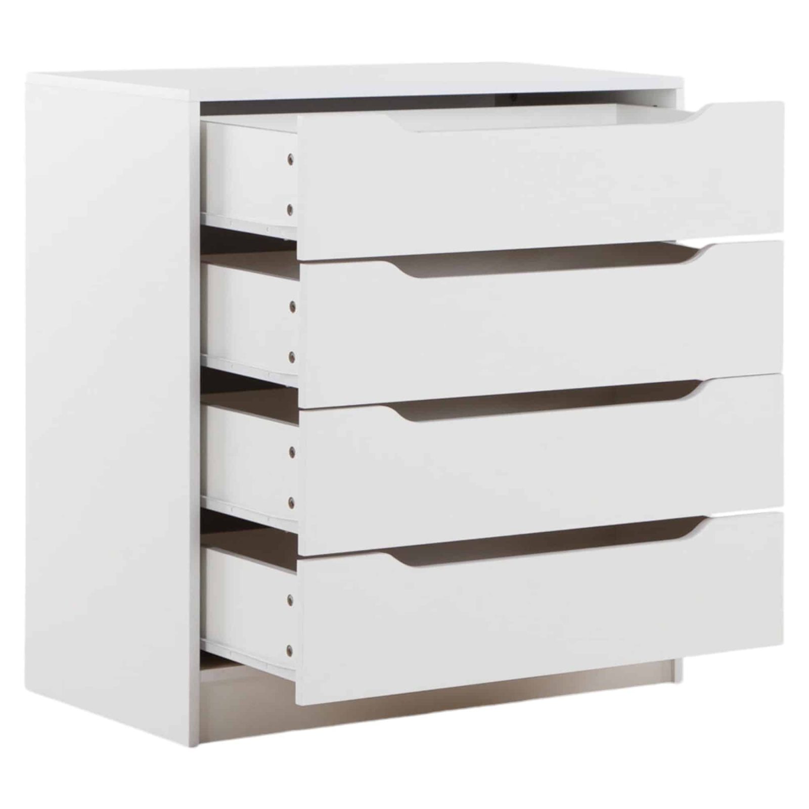 COMODA 4 CAJ 80X85X45 BLANCO CIC - Imagen 3