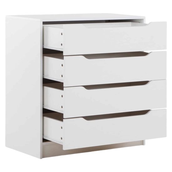 COMODA 4 CAJ 80X85X45 BLANCO CIC - Imagen 3