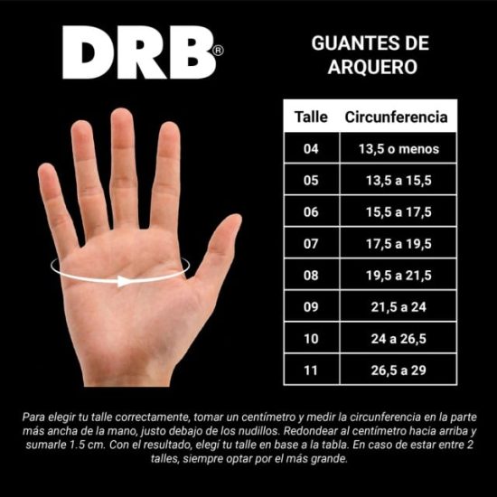 GUANTE ARQUERO LEADER 23 PRO 2.70.69NB DRB - Imagen 5