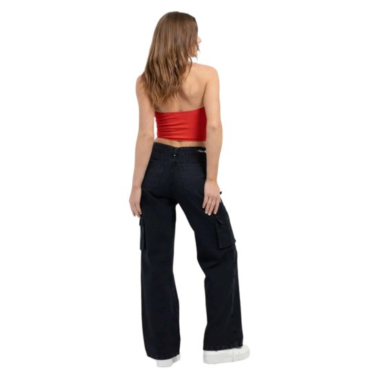 JEANS 3642 CINTURA CARGO NEGRO MOHICANO - Imagen 3