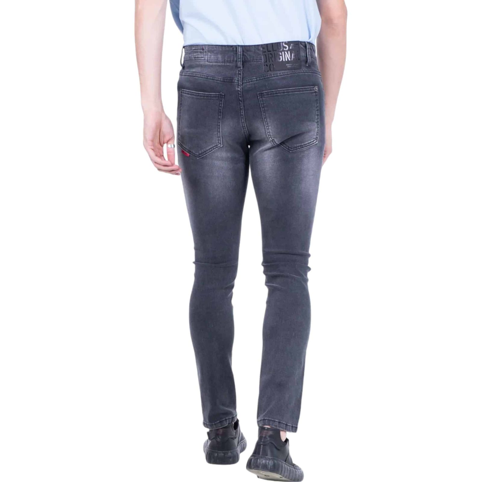 JEANS HOMBRE NEW SLIM TIRO MEDIO DARK GRAY L37 ELLUS - Imagen 2