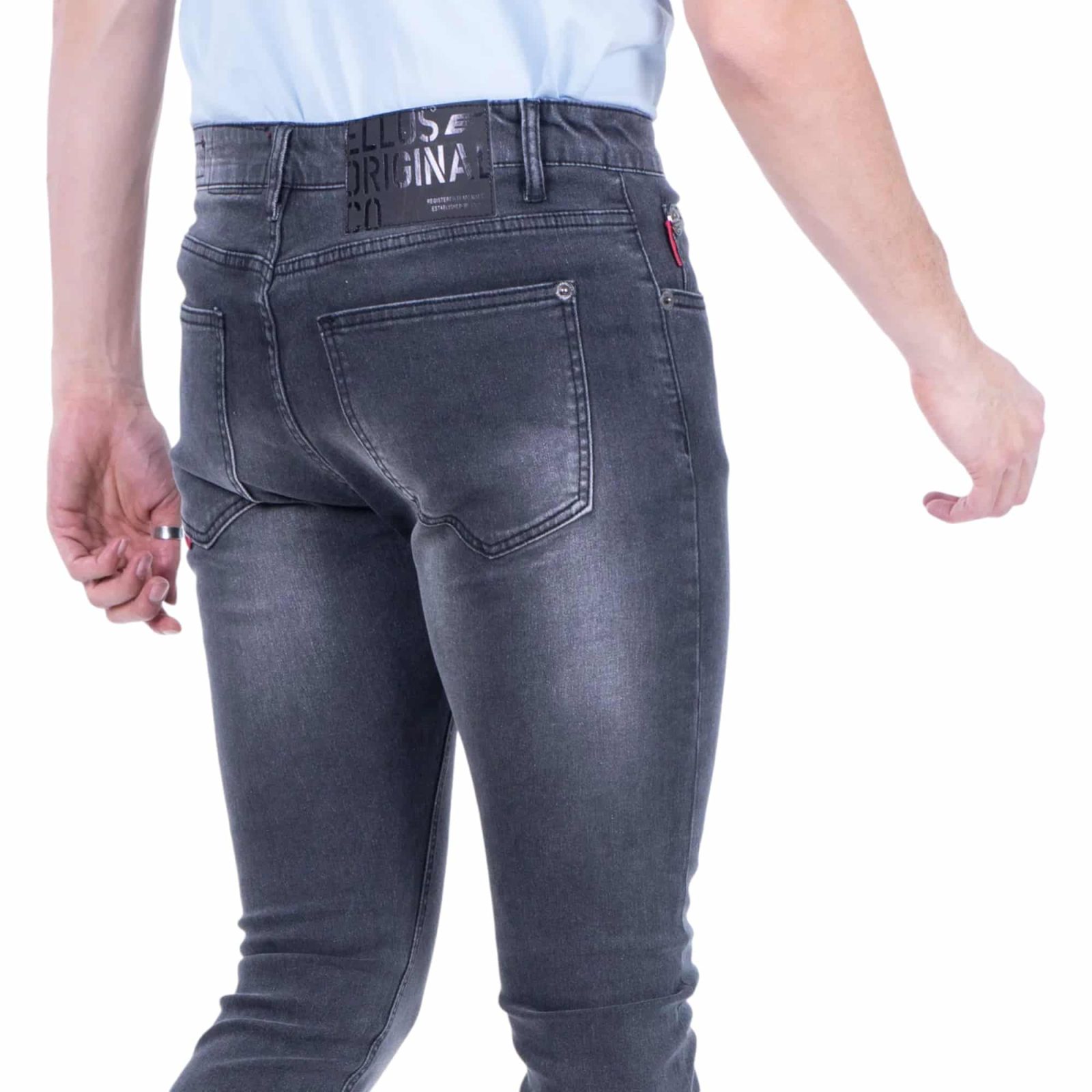 JEANS HOMBRE NEW SLIM TIRO MEDIO DARK GRAY L37 ELLUS - Imagen 4