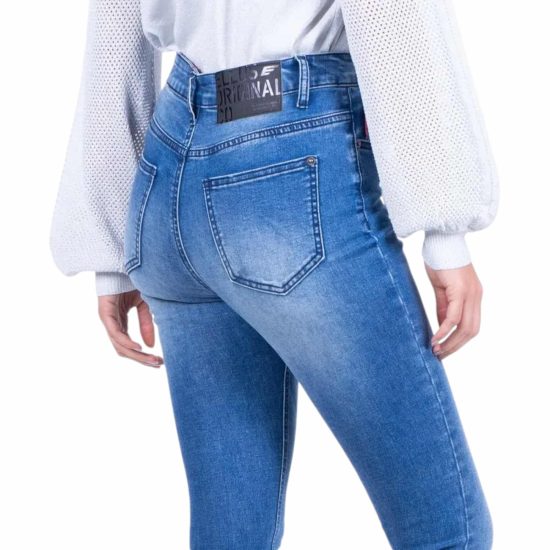 JEANS MUJER GISELE TIRO ALTO DARK BLUE L24 ELLUS - Imagen 4