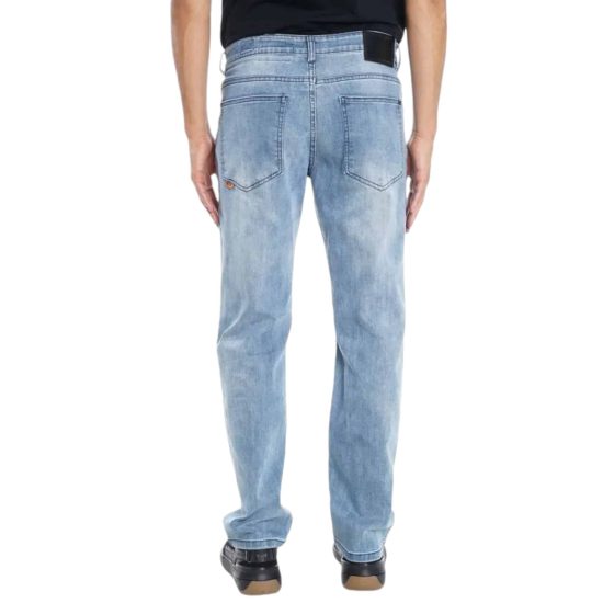 JEANS HOMBRE ELASTIC STRAIGHT MID BLUE FIVE POCKETS L20 ELLUS - Imagen 2