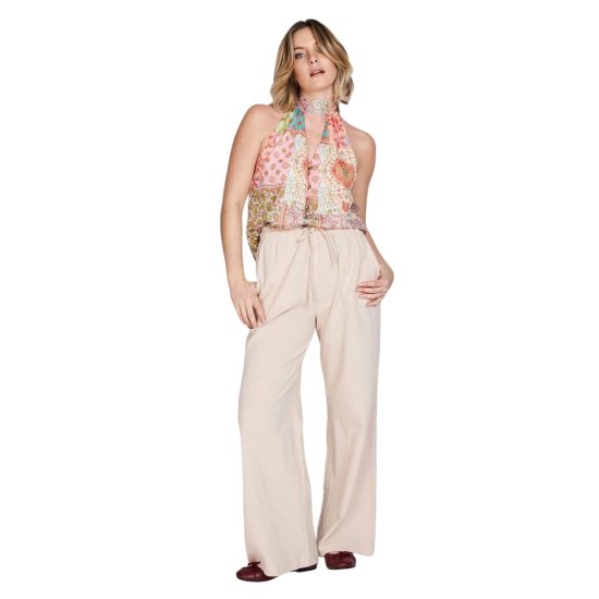 BLUSA AMARRA AL CUELLO BABI TERRACOTA ATREVIDA - Imagen 4