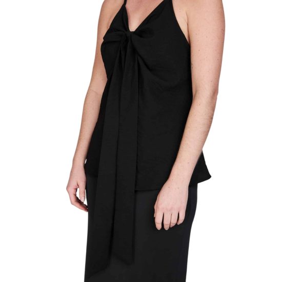 BLUSA NUDO MATILDE NEGRO ATREVIDA - Imagen 3