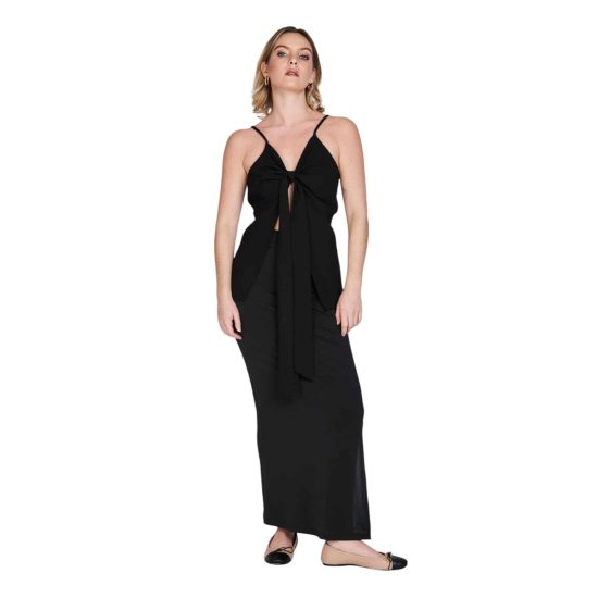 BLUSA NUDO MATILDE NEGRO ATREVIDA - Imagen 4