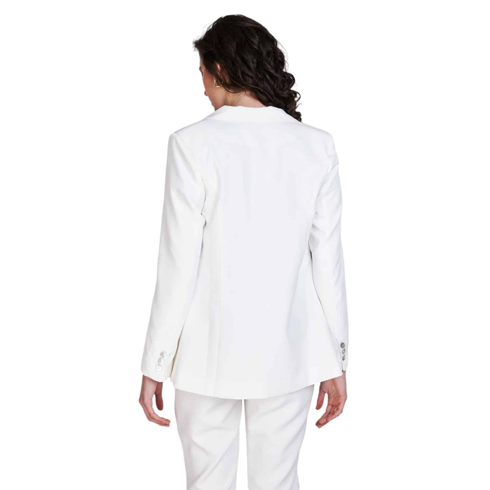 BLAZER ENTALLADO EMILY BLANCO - Imagen 2