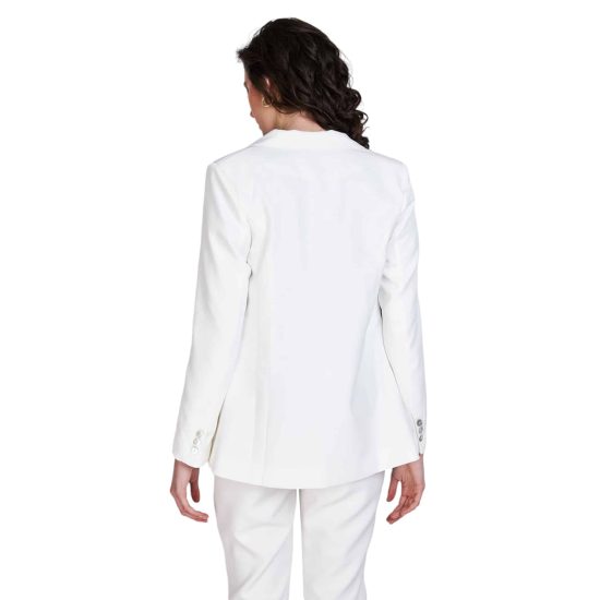 BLAZER ENTALLADO EMILY BLANCO - Imagen 2