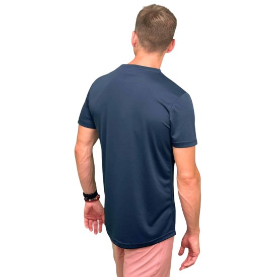 POLERA SOFT DRY HOMBRE AZUL PJH13 - Imagen 2