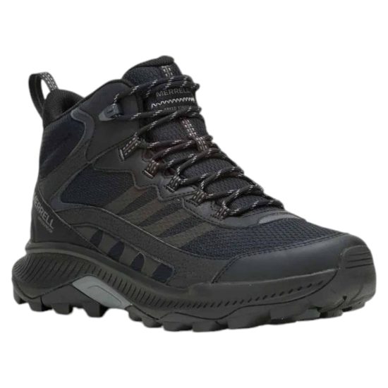 BOTIN HOMBRE SPEED STRIKE 2 MID WP BLACK MERRELL - Imagen 2