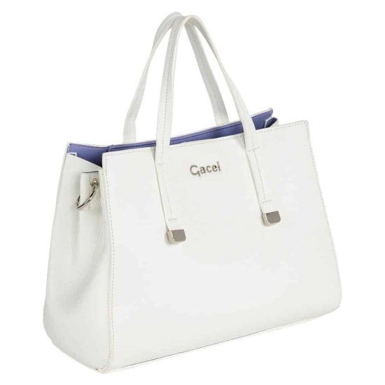 CARTERA DOS ASAS MEDIANA GRANEADO BLANCO GACEL