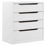 COMODA 4 CAJ 80X85X45 BLANCO CIC