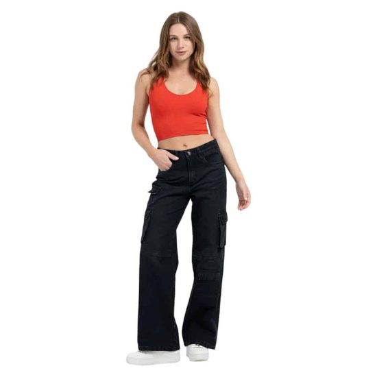 JEANS 3642 CINTURA CARGO NEGRO MOHICANO