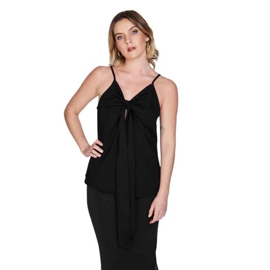 BLUSA NUDO MATILDE NEGRO ATREVIDA