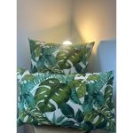 COJIN FLOR MONSTERA 30X50 MENORCA