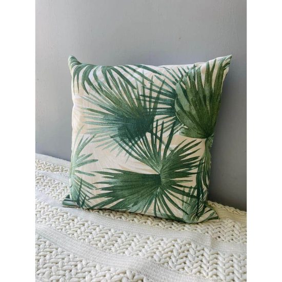 COJIN PALMERAS VERDES 45X45 MENORCA