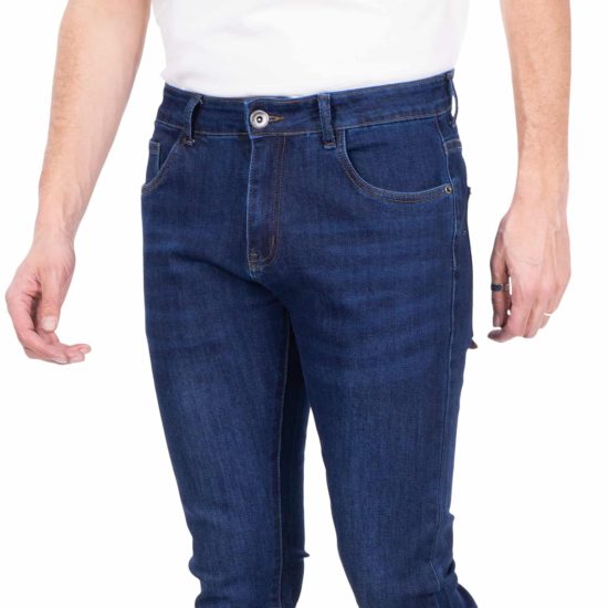 JEANS HOMBRE SKINNY TIRO MEDIO DARK BLUE L34 ELLUS - Imagen 3