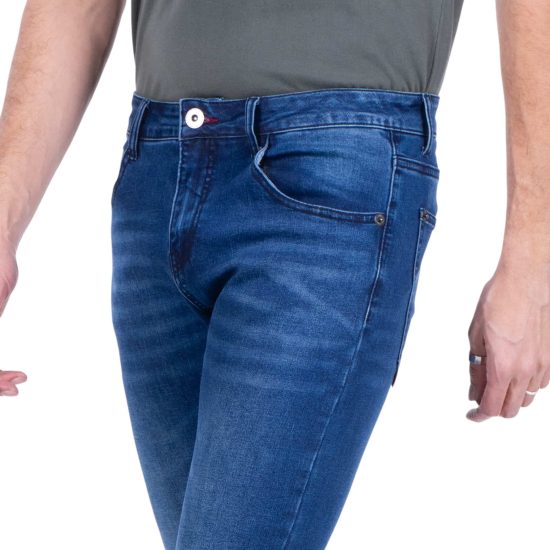 JEANS HOMBRE NEW SLIM TIRO MEDIO DARK BLUE L33 ELLUS - Imagen 3