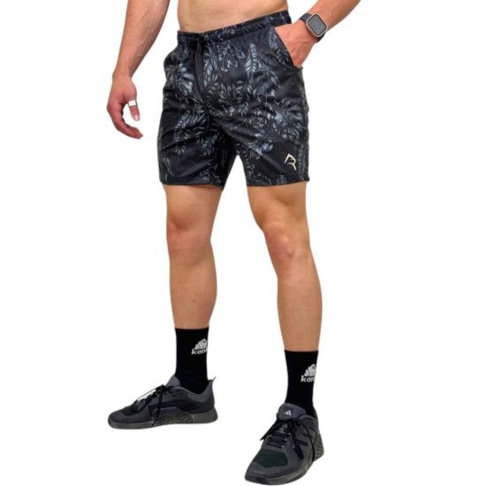 SHORT HOMBRE FLEX BLACK MONSTERA KONKO - Imagen 2