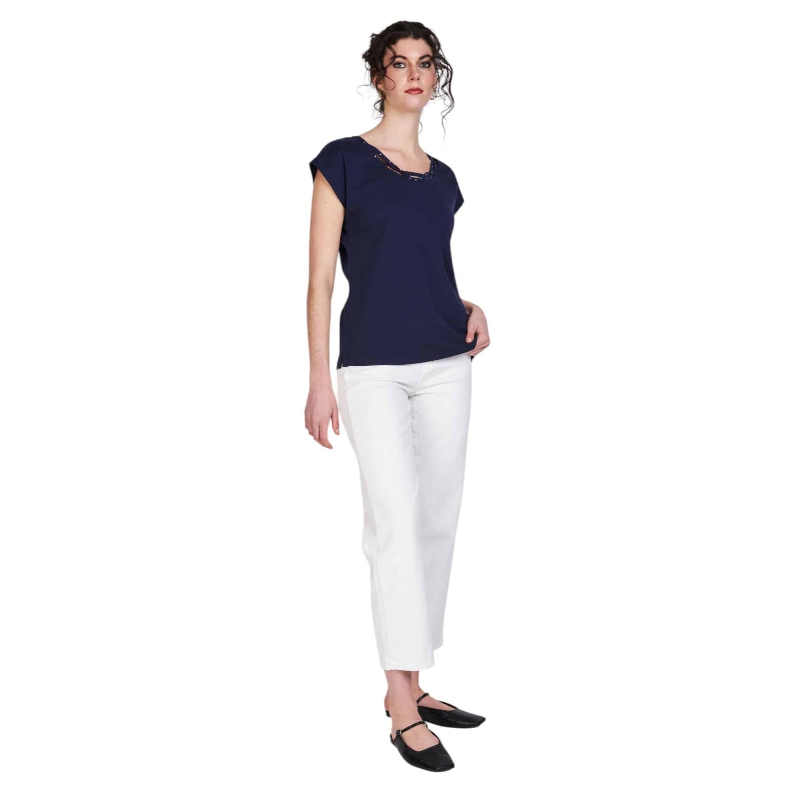 POLERA BERNARDITA AZUL MARINO ECLIPSE - Imagen 4
