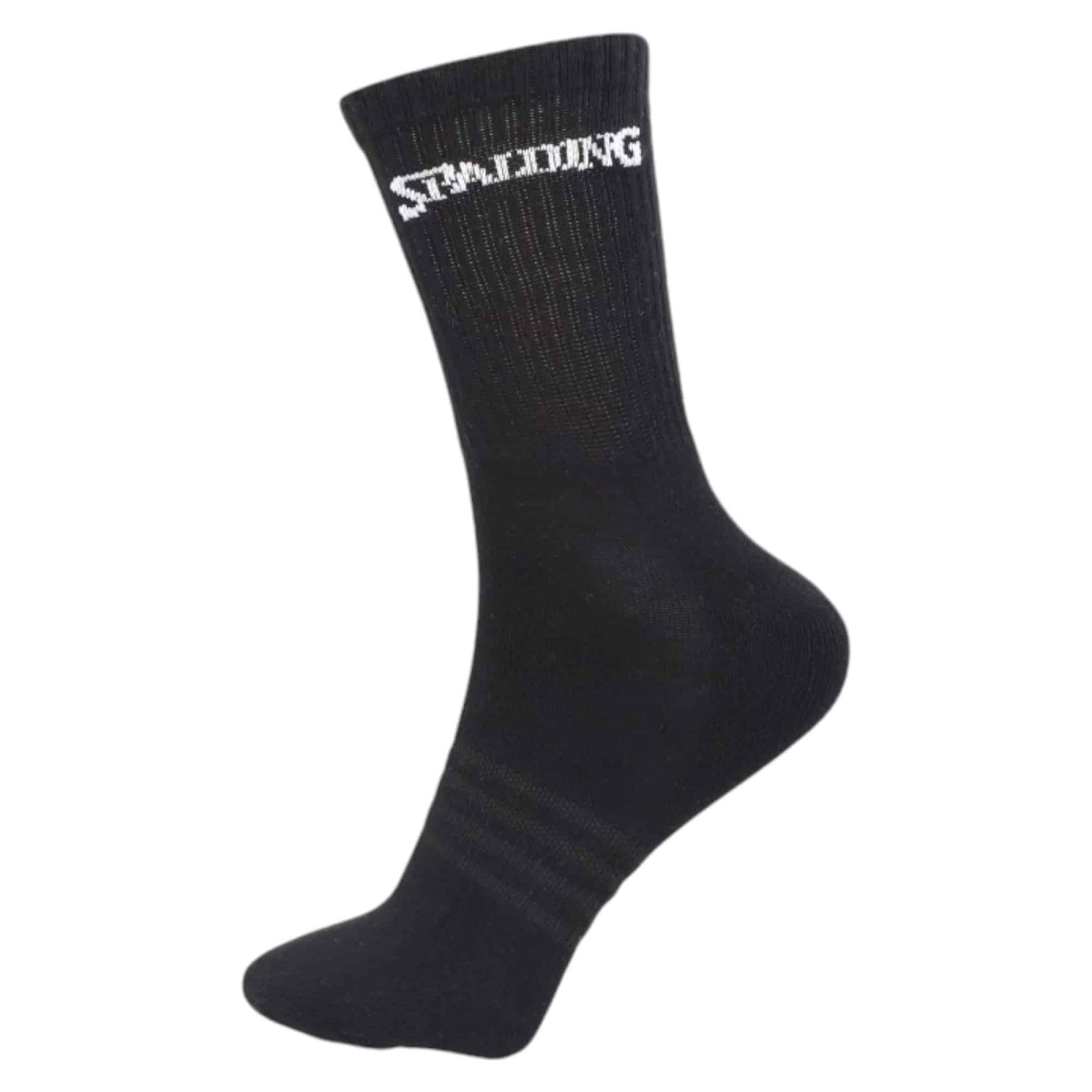 TRIPACK CALCETINES MEDIOS NEGRO SPALDING SPSTMEN003 - Imagen 2