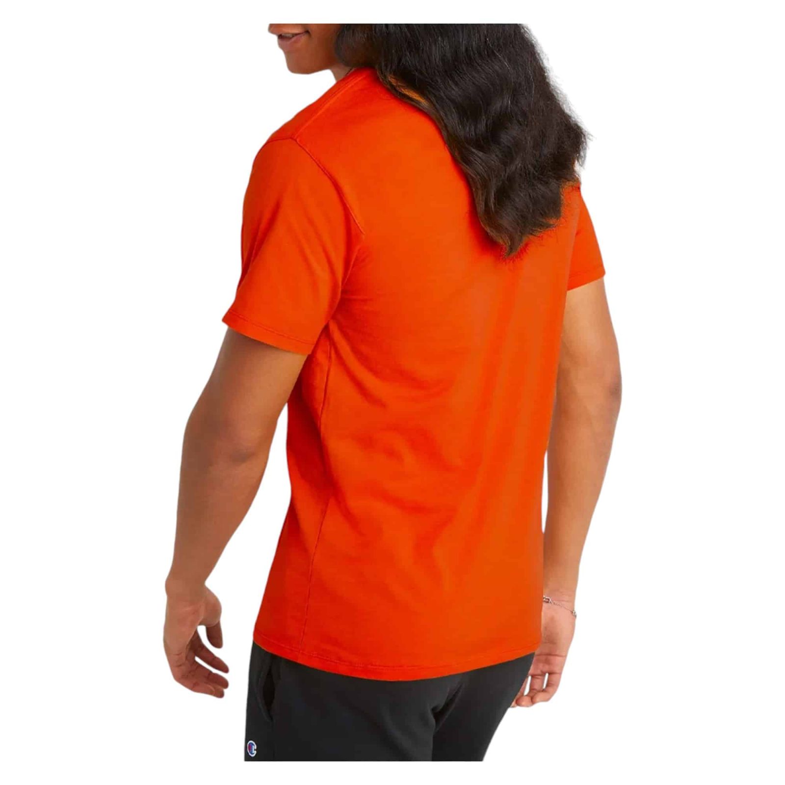 POLERA HOMBRE CHAMPION CLÁSICA NARANJA - Imagen 2