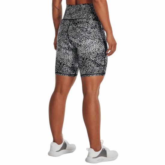 Shorts HeatGear Bike para mujer Under Armour - Gris Camo - Imagen 2