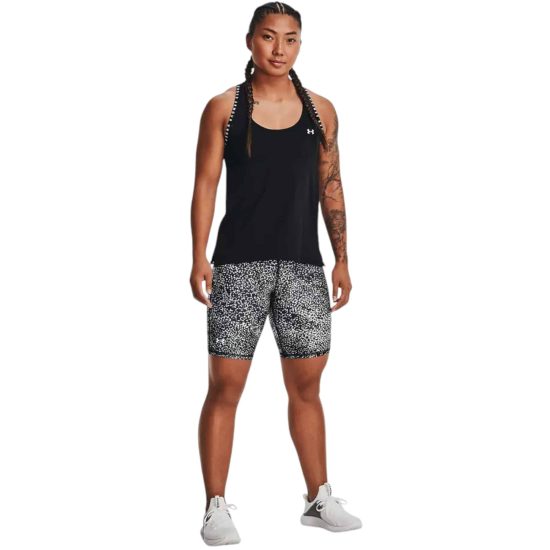 Shorts HeatGear Bike para mujer Under Armour - Gris Camo - Imagen 5
