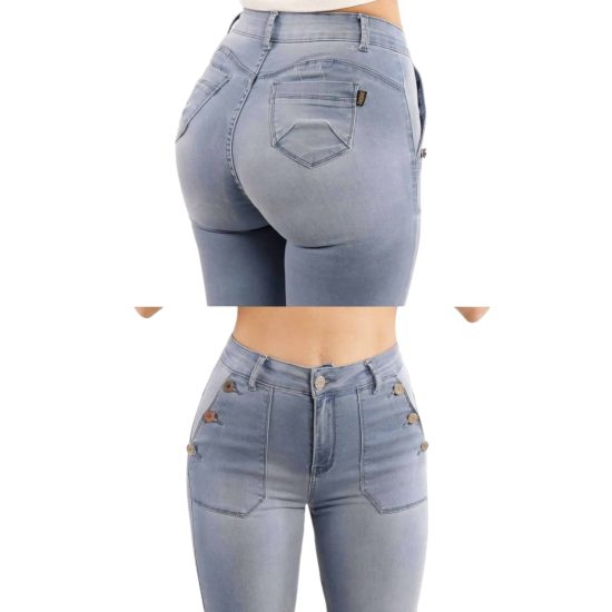 JEANS LORETTA PALAZZO LIGHT BLUE DIVINE - Imagen 3