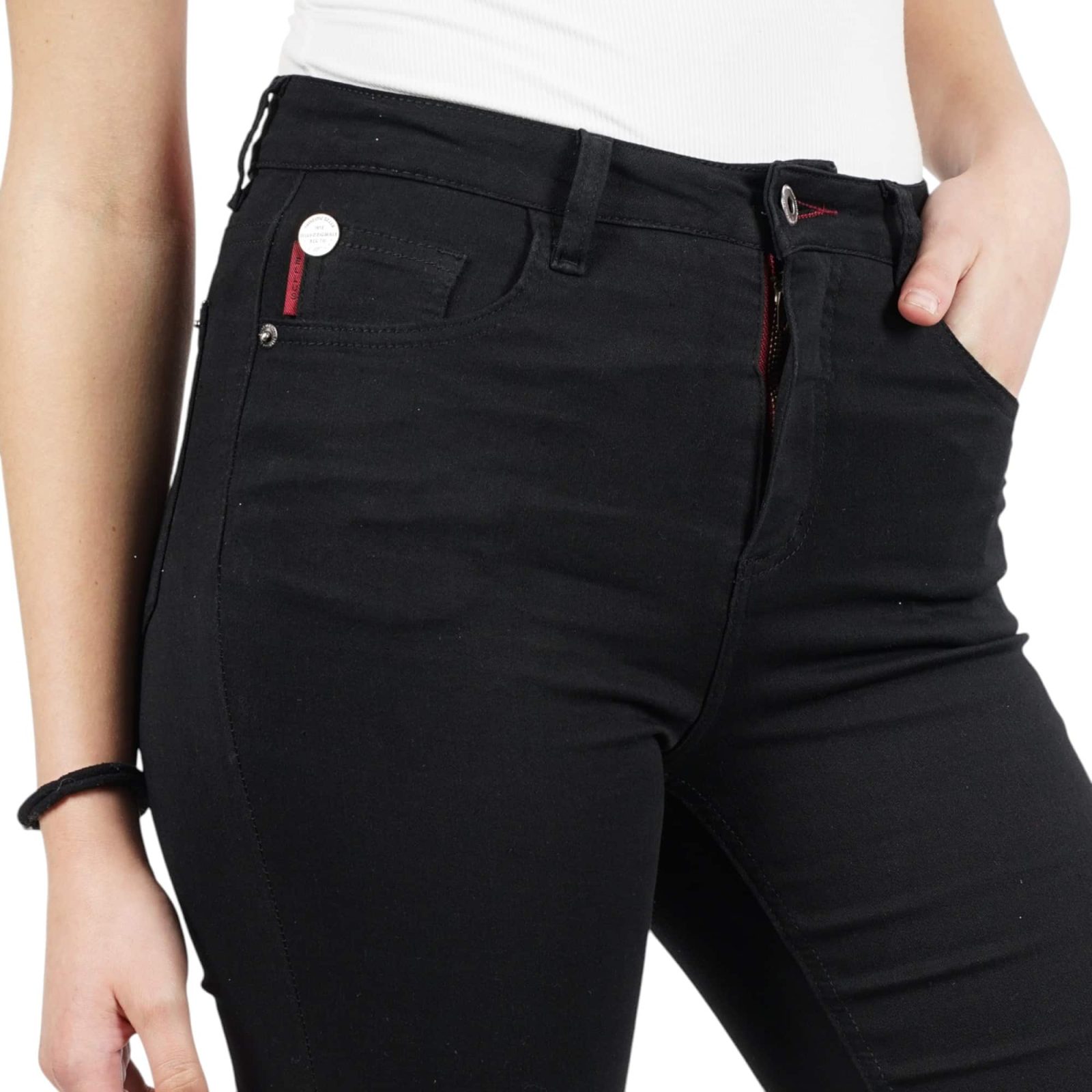 JEANS MUJER JESS BLACK TIRO ALTO ELLUS - Imagen 2