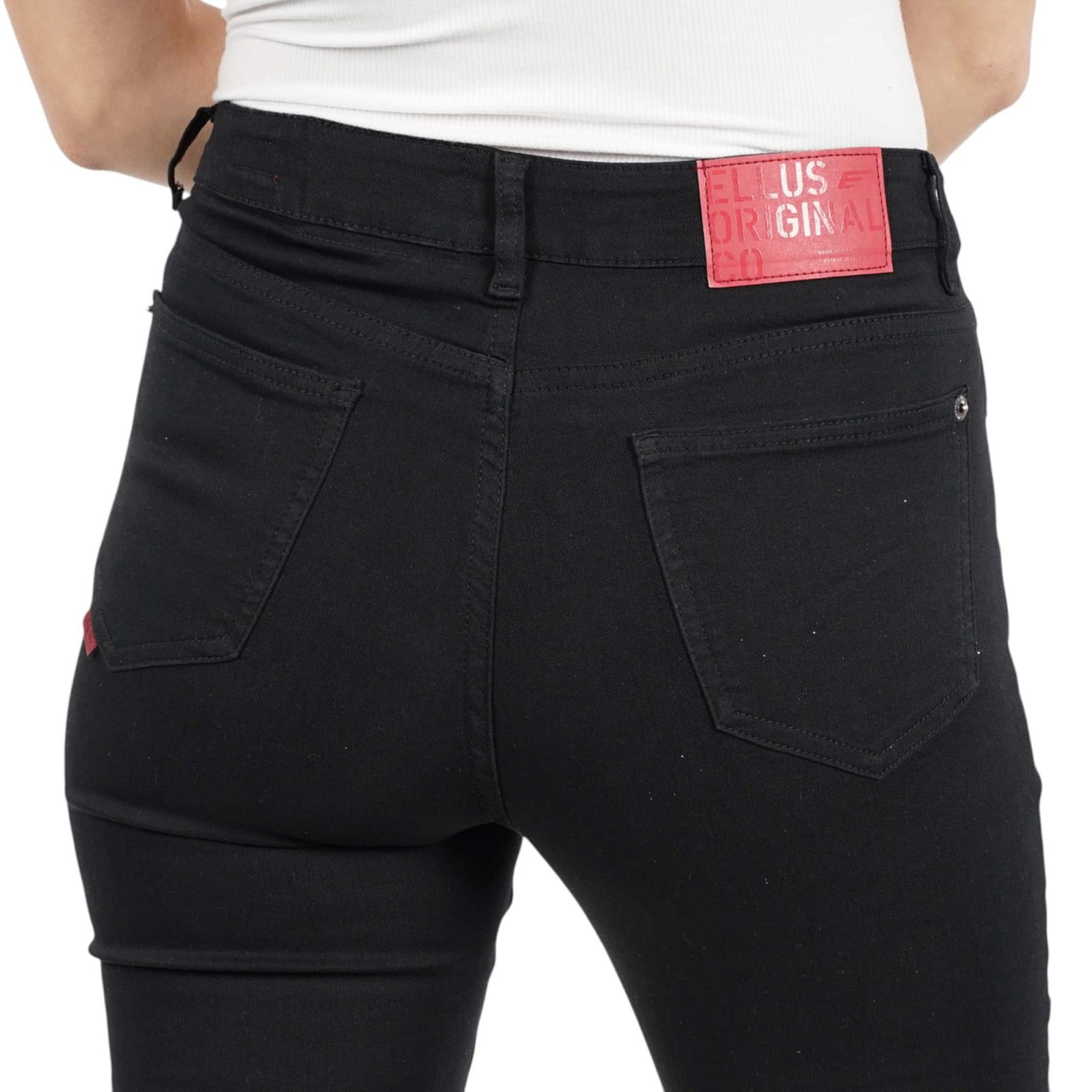 JEANS MUJER JESS BLACK TIRO ALTO ELLUS - Imagen 4