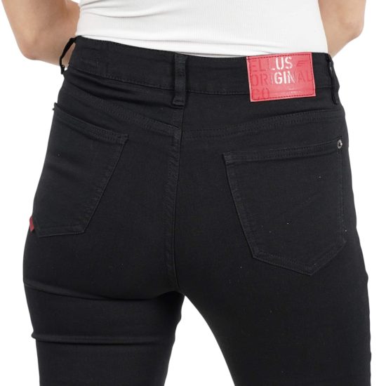 JEANS MUJER JESS BLACK TIRO ALTO ELLUS - Imagen 4