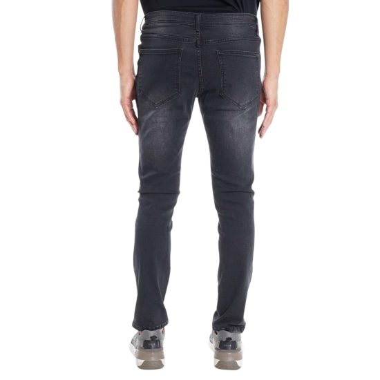 JEANS HOMBRE SLIM TIRO MEDIO BLACK FIVE POCKETS BASIC ELLUS - Imagen 2